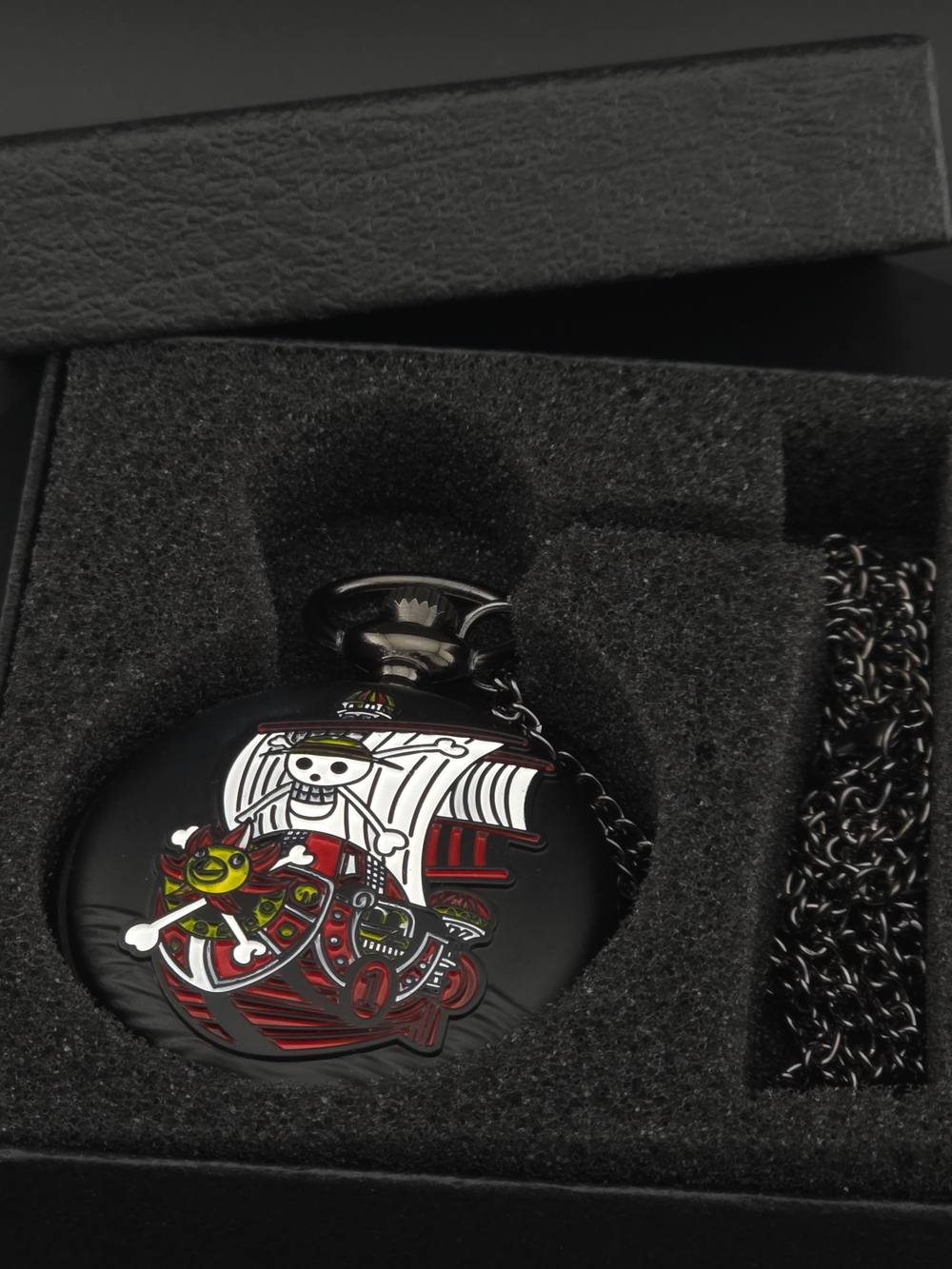 One Piece Luffy Pocket Watch - Black Case
